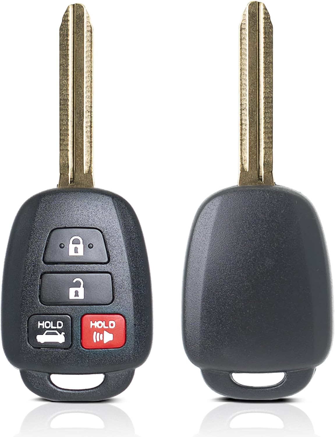 MechanMagic Key Fob Remote Replacement Fits for Toyota Corolla 2014 2015 2016 2017 2018 2019/Camry 2014-2017/Tacoma 2016-2018 HYQ12BDM Keyless Entry Remote Control HYQ12BEL 89070-02880 H Chip